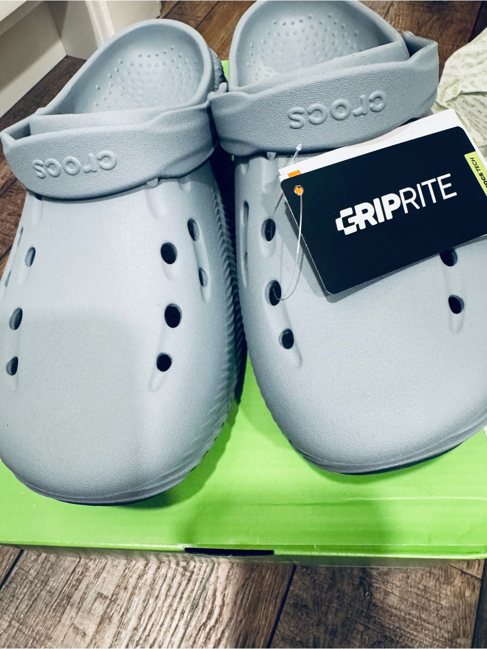 ‘Mellow 2’ Crocs Men’s Clogs in color Concrete Size 12